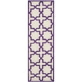 thumbnail image 5 of SAFAVIEH Cambridge Liz Geometric Wool Area Rug, Ivory/Purple, 2'6" x 4', 5 of 9