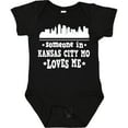 thumbnail image 3 of Inktastic Kansas City Missouri Loves Me Skyline Boys or Girls Baby Bodysuit, 3 of 5