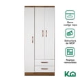 thumbnail image 3 of Ropero Closet Moderno 3 Puertas Blanco Y Cafe Recamara Hogar cafe 3 beige 3, 3 of 9