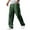 DC03_Green, variant on Mokaloha Mens Pants Casual Lightweight Fabric Pants, Mokaloha Drawstring Loose Elastic Waist Pocket Trousers Black 4XL