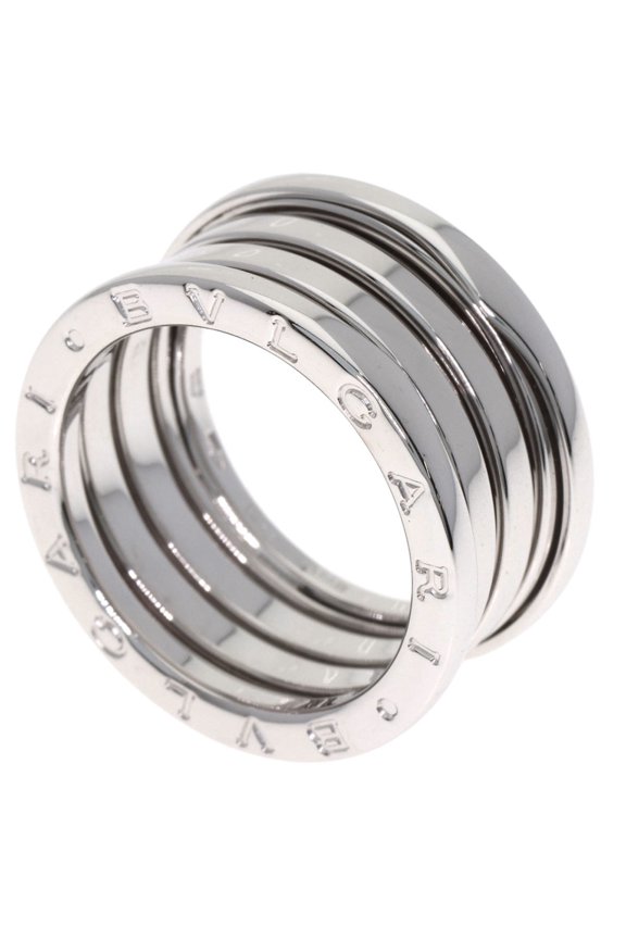 Pre-Owned BVLGARI B-zero1 4-Band #56 Ring in 18K White Gold for Women