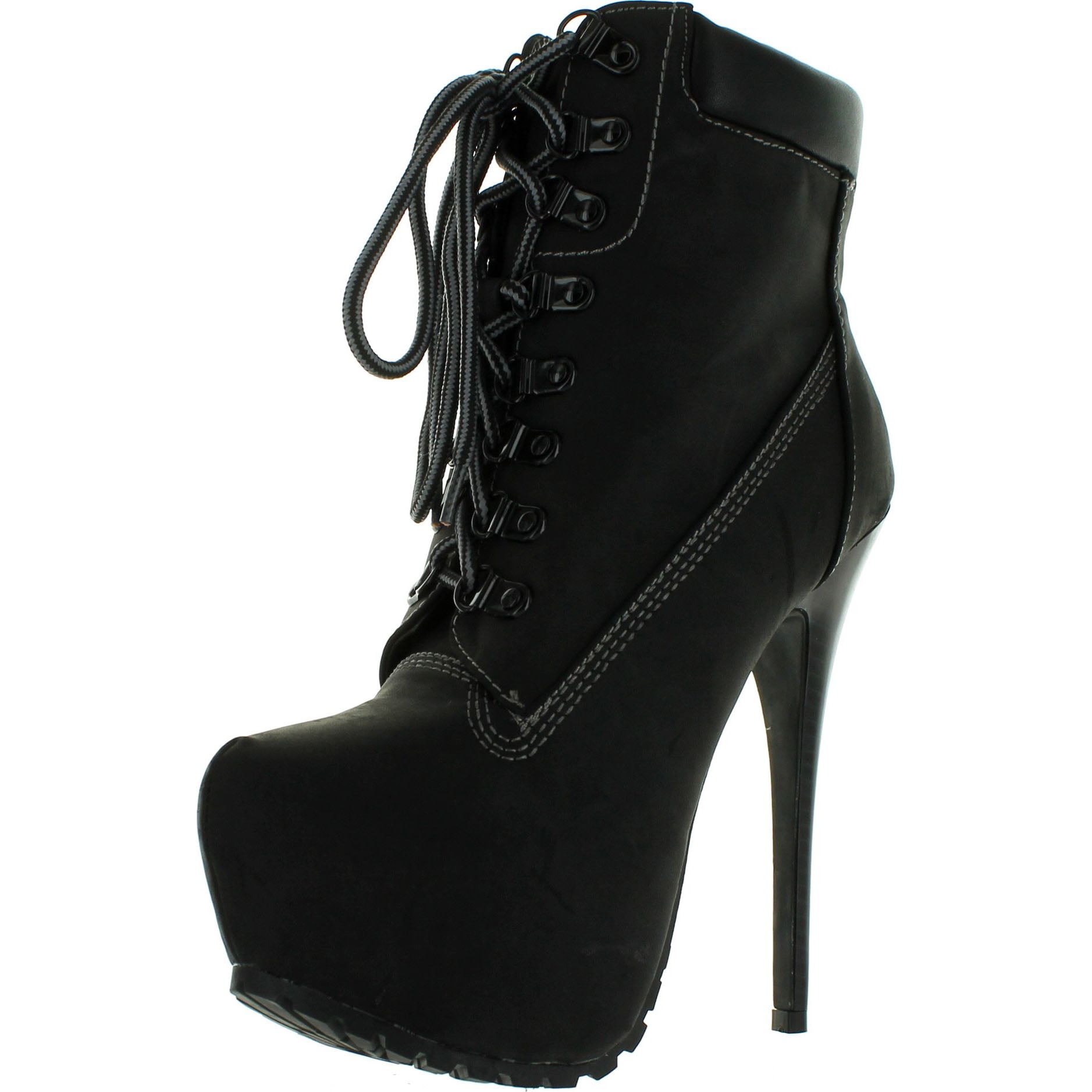 Breckelles Women Blazer-11 Boots, Black, 6 - Walmart.com