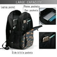 thumbnail image 4 of Balery Reindeer Mochila con carga USB para hombre y mujer - Mochila impermeable y antirrobo para portátil con puerto USB para viajes, trabajo, estudios y universidad, 4 of 7