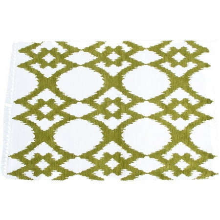 UPC 789323277077 product image for Saro Madelyn Ikat Design Ribbed Placemat (Set of 4) | upcitemdb.com