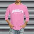 thumbnail image 3 of T-shirts à Manches 3/4 pour Hommes, Col Rond Confortable, Coupe Dégradée, 3 of 4