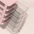 thumbnail image 2 of Multi Tier Transparent Plastic Desk Storage Box With Bunny Handle, Large Capacity Small Drawer Organizer For Office And School Supplies, 2 of 7