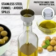 thumbnail image 7 of Zulay Kitchen 17oz Olive Oil Bottle Dispenser - 8pc Set 3x10x3in - Clear Glass, 7 of 7