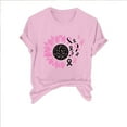 thumbnail image 2 of CLOISE Cancer Shirts for Women Short Sleeve Crewneck Tee Shirts Sunflower Ribbon Oversized Breast Cancer Support Tops Cute Comfortable Tshirts Cancer Awareness Outfits Pink M, 2 of 4