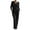 Black, variant on Women's Trousers Suit 2025 Women's 2025 Fashion Casual Straight Leg Pants Loose V Neck Knit Set