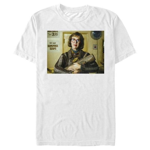 Men's Twin Peaks Log Lady Portrait  Graphic Tee White Large