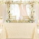 thumbnail image 1 of Queendream Rosette Mantel Marfil Mantel 90 X 132 Pulgadas Superposición De Flores 3D Satén Elevado Para Decoraciones De Boda Baby Shower Mantel, 1 of 5