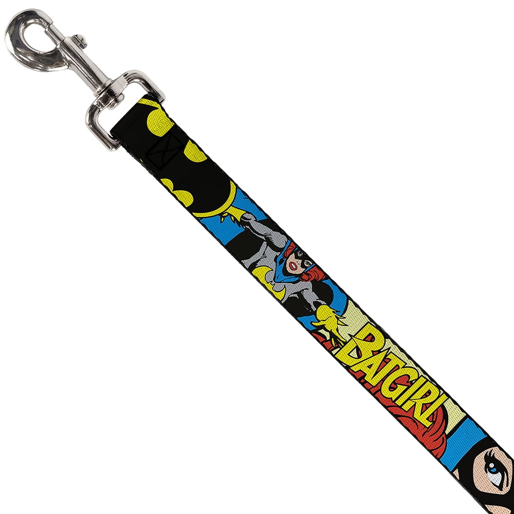 DC Comics Pet Leash, Dog Leash, Batgirl In Action Face Close Up, 4 Feet Long 1.0 Inch Wide
