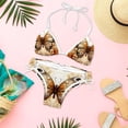 thumbnail image 6 of Butterfly Fission Diagram Swimsuit Women Bikini Set with Detachable Sponge and Adjustable Strap, Two-Pack, Beach Pool Vacation., 6 of 6
