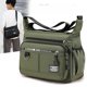 thumbnail image 2 of Bolso de hombro de gran capacidad, impermeable, mochila, multibolsillos, bolso cruzado informal de negocios para hombre, 2 of 5