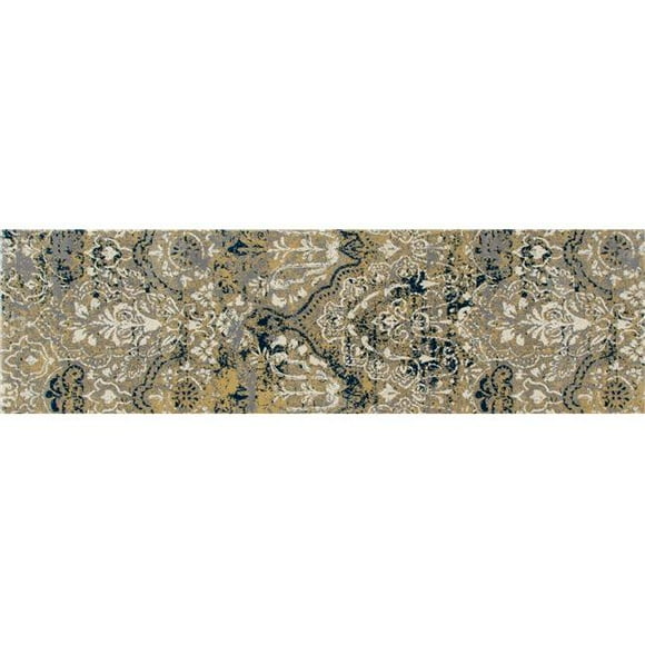 2 x 8 Pi Bastille Collection Émergent Tissé Zone Tapis&44; Jaune