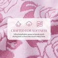 thumbnail image 3 of REGALWOVEN 2 Pack Pure Cotton Hand Towels with Rose Jacquard, Soft Absorbent Quick Dry Towel Set for Bathroom, Kitchen, Spa, Gym Pink 29" x 13", 3 of 7