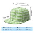 thumbnail image 5 of Custom Christmas Printed Flat Baseball Cap – Adjustable Snapback Hat with Flat Bill, Breathable and Durable, Personalized Design for Sports, Travel & Daily Wear, 5 of 6