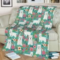 thumbnail image 2 of Yibo Funny Animals Puppy Dog Blanket Flannel Soft and Comfortable Anti-static Bed Sofa Blanket, 2 of 8