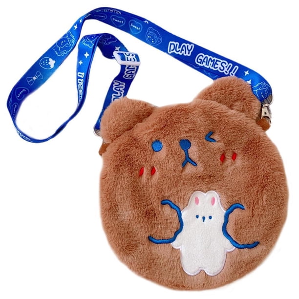 Bolsa De Hombro Para Botella De Agua Caliente Con Cubierta Suave Y Esponjosa, Cordón De Dibujos Animados De Felpa A Prueba De Explosiones, Bolsa Para Botella De Agua Caliente, Calentador De Manos Yuarrent AP007989-01