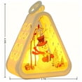 thumbnail image 5 of Christmas Hanging Night Light – Triangular LED Lamp with Tree, Santa & Snowman Pattern, Warm White Glow, Battery Operated Desktop Decor for Xmas Home, 5 of 5