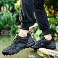 thumbnail image 5 of Mens Casual Sneakers Lightweight Hiking Shoes for Hiking Climbing (Black 40), 5 of 7