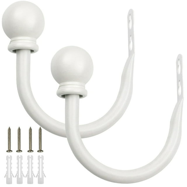 Curtain Holdback Set of 2 Curtain Drapery Holdback Modern Concise Ball Curtain Tieback Holdback Holder Drape Hook Decoration