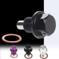 thumbnail image 1 of Jiaeri Magnetic Oil Pan Screw Plug,Aluminum Alloy Magnetic Drain Bolt for Oil Channel,Rust-Resistant Engine Oil Pan Drain Plug with Gasket,Universal Car Oil Change Accessory, 1 of 7