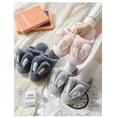 thumbnail image 4 of Women's  Cartoon  Fuzzy House Cute bunny ears  Foam Slippers, Furry Faux Fur Lined Bedroom Shoes for men and women, 4 of 8