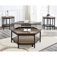 thumbnail image 3 of Steve Silver Ultimo Table d'Appoint Hexagonale en Bois Chocolat, 3 of 5