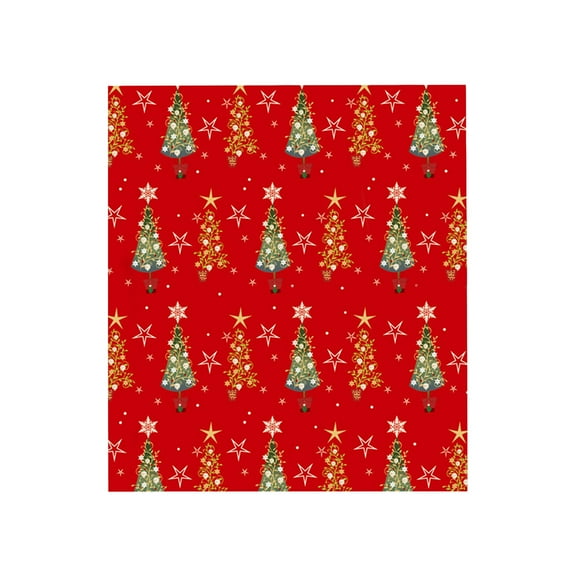 Christmas Wrapping Paper, Large Single Sheets for Gift Boxes with Holiday Patterns like Trees Snowflakes Deer(A)