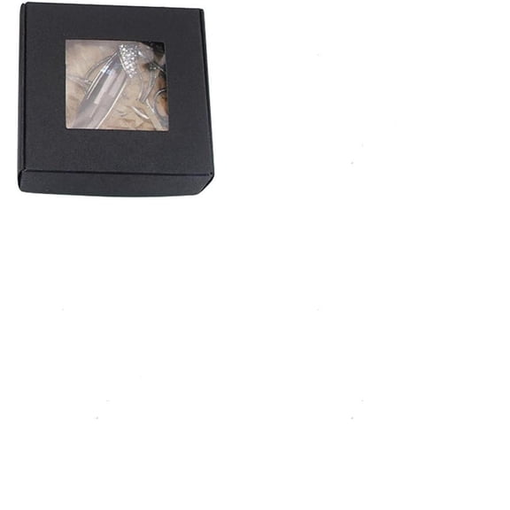 20Pcs Square Paper Boxes with Clear Window for DIY