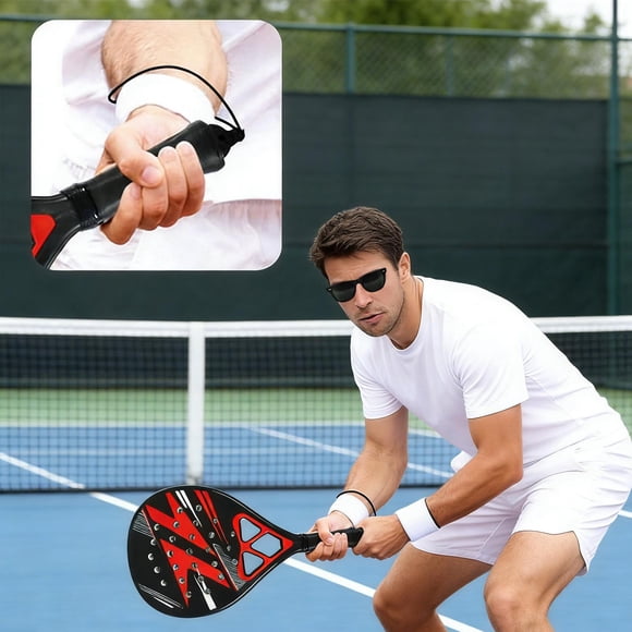 Quzzie Padel Racket Padel Racquet Backyard Matches Party Beginners Teenager Lightweight Professional Games Sports Beach Park Nonslip