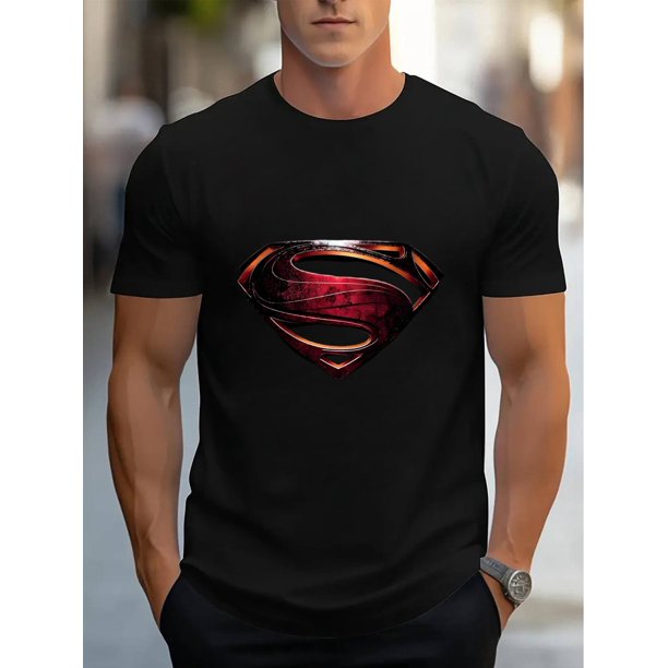 Camiseta de verano suave y transpirable para hombre. Camiseta de verano con cuello redondo, manga corta y diseño S. Envío gratuito. Camiseta deportiva de ocio.