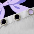 thumbnail image 4 of Feelyou Princess Bow-tie Print Black Out Curtains, Dreamy Purple Ribbon Bow Curtains Pack of 2 (42x63 Each), Chic Fashion Style Bedroom Curtains, Blackout Curtains Bedroom Decor, 4 of 6