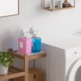thumbnail image 2 of Hordely 61OZ Laundry Detergent Dispenser Container, 2 Pack Liquid Laundry Dispenser, Plastic Detergent Dispensers for Laundry Powder/Fabric Softener with Labels/Tray, Clear, 2 of 6