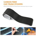Car Rear Bumper Trunk Protector Trim Sticker Carbon Fiber 90CM