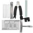thumbnail image 2 of Keenso 15Pcs Guitar Repair Tool Include Radius Gauge String Action Ruler Gauge Sander Guitar String Winder Gasket For Guitar Luthier Tool, 2 of 8