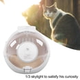 thumbnail image 3 of Cat Carriers Bag, Submarine Shape Transparent Space  Box Outgoing Portable Pets Bag Breathable Handbag For Small Pet Cats, 3 of 8
