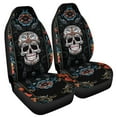 thumbnail image 2 of POLERO Universal 2pcs Front Seat Cover, Dead Day Sugar Skull Print Durable Car Seat Protector, Vehicle Seat Protector for Auto Sedan SUV Truck Auto Accessories, 2 of 7