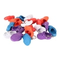 thumbnail image 3 of 20Pcs Slipper Keychain Assorted Colors Soft Flexible Silicone Sturdy Hole Shoes Keychain for Bag Backpack Clothes, 3 of 14