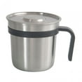 thumbnail image 5 of Camping Cup Tea Water Cup Durable Metal Cups Lightweight Coffee Cup Portable Stainless Steel Coffee Mug for Backpacking Hiking Trips Cooking Black, 5 of 8