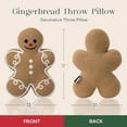 thumbnail image 5 of Phantoscope Christmas Series Decorative Gingerbread Man Decorative Pillow,beige,17 x 13 inch, 5 of 5