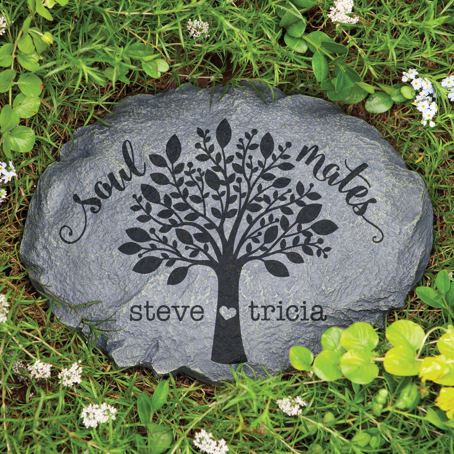 Personalized Soulmates Garden Stone