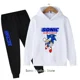 thumbnail image 4 of Conjunto de ropa informal para niños y niñas con capucha de Sonic, 2 piezas, primavera y otoño, chándal con capucha y pantalones de dibujos animados para niñas, 4 of 5