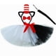thumbnail image 3 of Falda tutú para niñas con diseño de gato en el sombrero, tutú blanco y negro para niñas pequeñas, faldas de tul esponjosas, disfraces del Dr. Seuss para niños, ropa de Halloween, 3 of 5