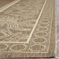 thumbnail image 3 of Safavieh Courtyard Cooper Botanical Indoor/Outdoor Area Rug, Brown/Natural, 9' x 12', 3 of 9