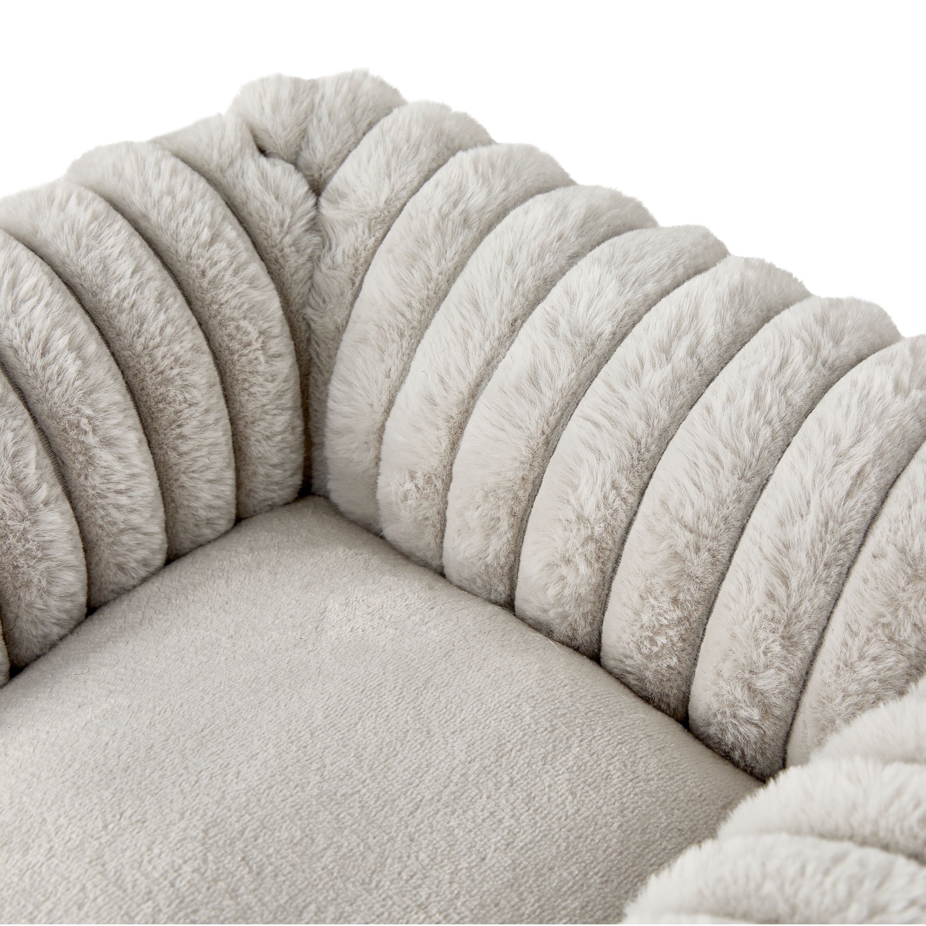 Vibrant Life Small Thick Corduroy Plush Bolster Dog Bed, Gray, 17" x 21"