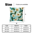 thumbnail image 5 of Daisy Sumptuous Velvet Throw Pillow Covers Set of 2, Decorative Bed Pillow Cases with Unique Patterns for Home Decor, Sizes 16x16, 18x18, 20x20 Inches, 5 of 6