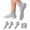 White, variant on Pilates Socks with Grips for Women Yoga Socks Non Slip Barre Hospital Socks 6-Pairs Grippy Ankle Socks