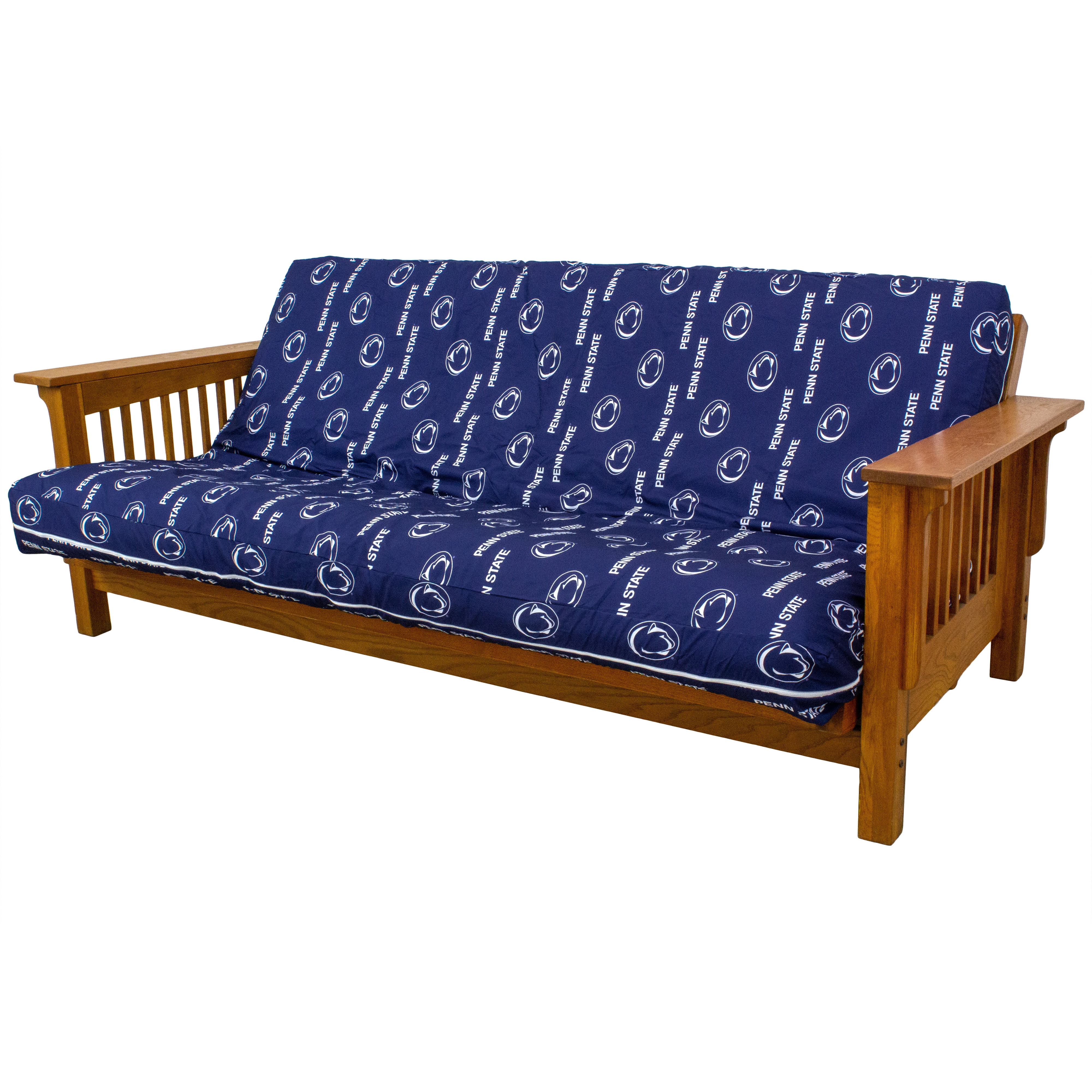 Penn State Nittany Lions Futon Cover - Full size fits 6 and 8 inch mats